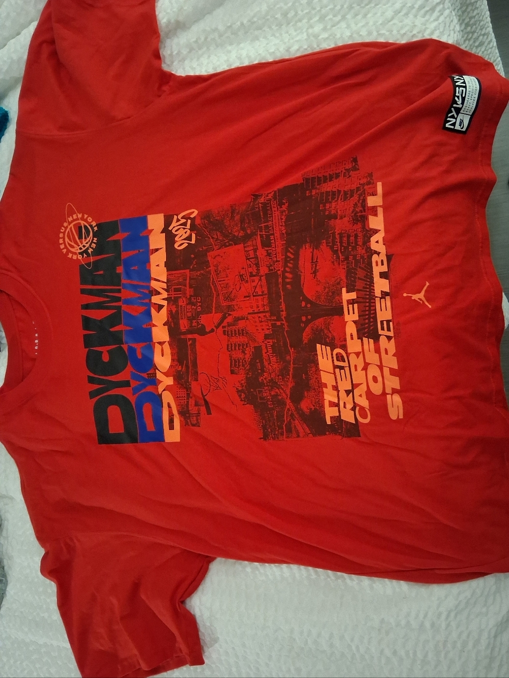 Jordan Red Dyckman Graphic Short Sleeve Tee - Men